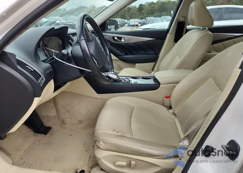 2014 Infiniti Q50 Base z USA, uszkodzony, nr VIN JN1BV7AP4EM674377